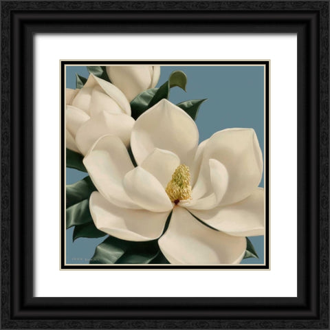 Dolce Magnolia Black Ornate Wood Framed Art Print with Double Matting by Levashov, Igor