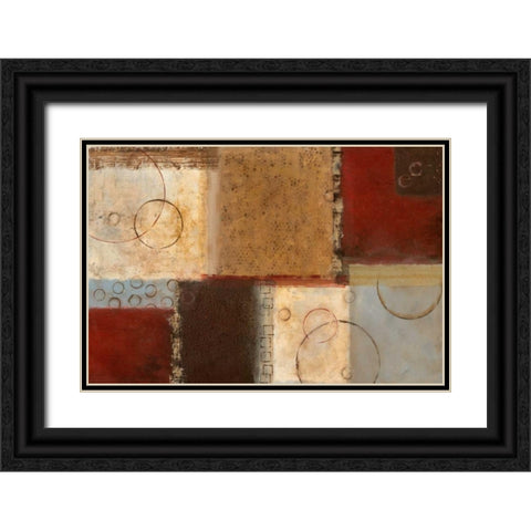 Seasons Go Round II Black Ornate Wood Framed Art Print with Double Matting by Tava Studios