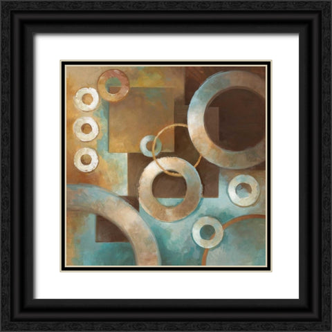 Circular Motion II Black Ornate Wood Framed Art Print with Double Matting by Vollherbst-Lane, Elaine