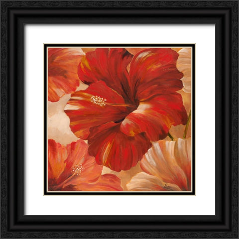 Sunlit Bloom II Black Ornate Wood Framed Art Print with Double Matting by Nan