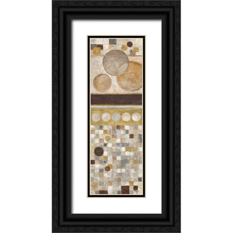 Lucido Mosaico I Black Ornate Wood Framed Art Print with Double Matting by Tava Studios