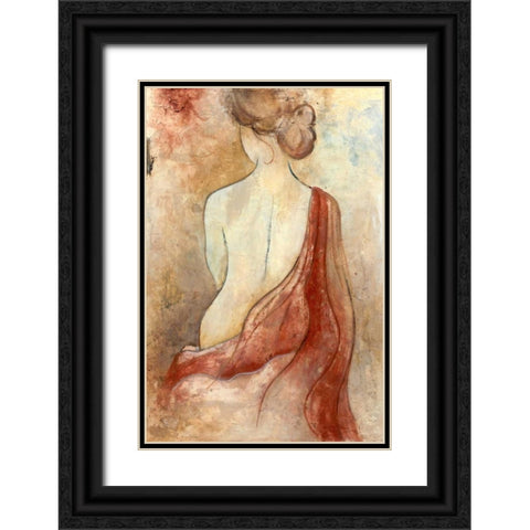 Le Bain Black Ornate Wood Framed Art Print with Double Matting by Tava Studios