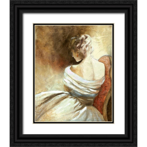 A Quiet Refrain II Black Ornate Wood Framed Art Print with Double Matting by Robinson, Carol