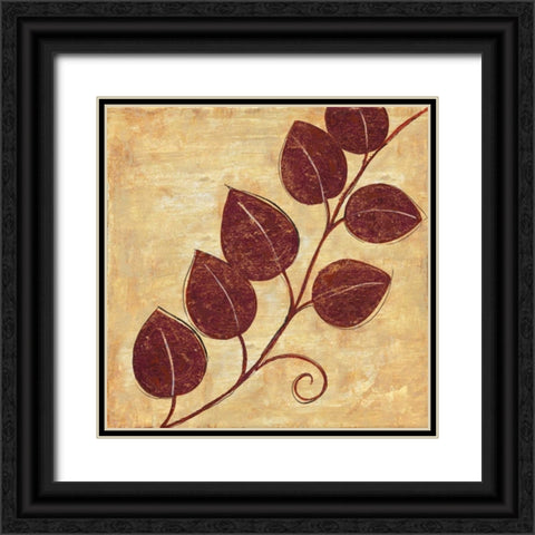 Marsala Moment IV Black Ornate Wood Framed Art Print with Double Matting by Tava Studios