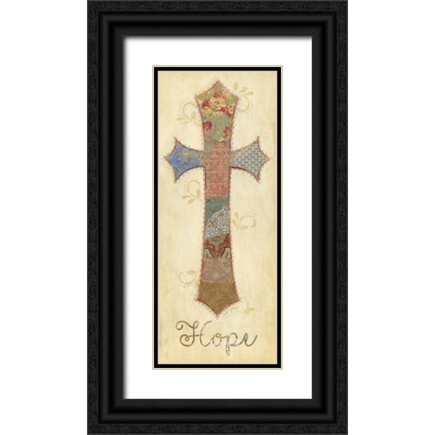Hope Black Ornate Wood Framed Art Print with Double Matting by Tava Studios
