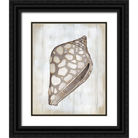 Ocean Cone I Black Ornate Wood Framed Art Print with Double Matting by Robinson, Carol