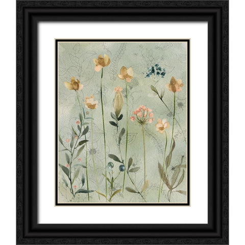 Botanical Sketchbook Black Ornate Wood Framed Art Print with Double Matting by Finn, Livi