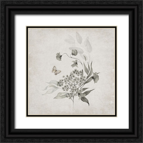 Vintage Arrangement I Black Ornate Wood Framed Art Print with Double Matting by Jill, Susan
