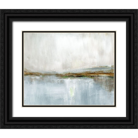 Autumn Coast Black Ornate Wood Framed Art Print with Double Matting by Nan