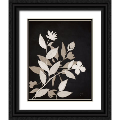 Midnight Silhouette I Black Ornate Wood Framed Art Print with Double Matting by Tava Studios