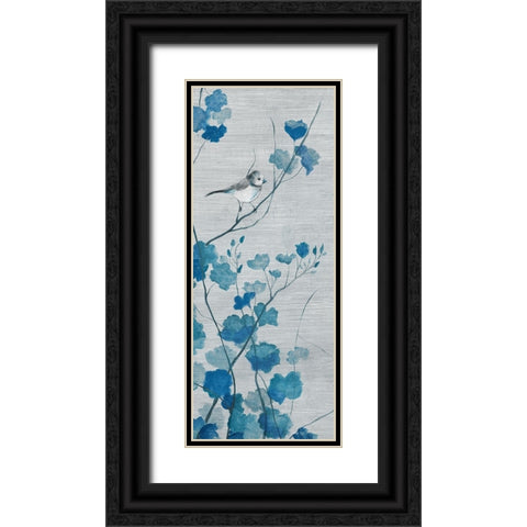 Blue Spring Song I Black Ornate Wood Framed Art Print with Double Matting by Tava Studios