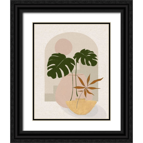 Simple Nature Sunset I Black Ornate Wood Framed Art Print with Double Matting by Tava Studios