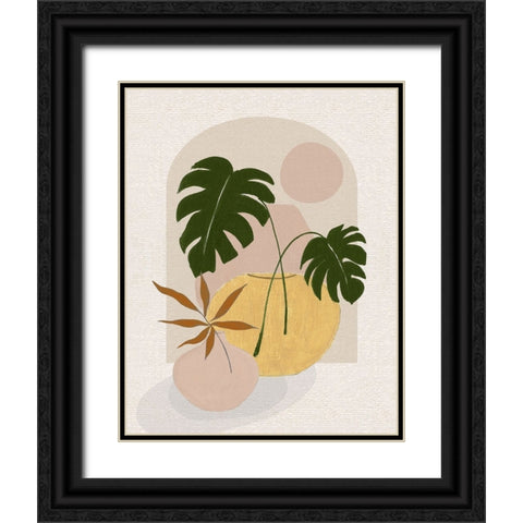 Simple Nature Sunset II Black Ornate Wood Framed Art Print with Double Matting by Tava Studios