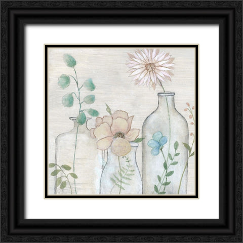 Spring Gathering I Black Ornate Wood Framed Art Print with Double Matting by Tava Studios