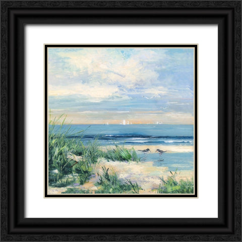 Paradise Coast Black Ornate Wood Framed Art Print with Double Matting by Swatland, Sally