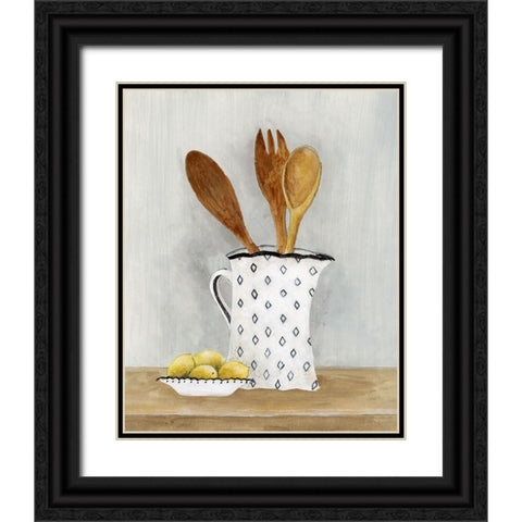 Cottage Kitchen III Black Ornate Wood Framed Art Print with Double Matting by Tava Studios