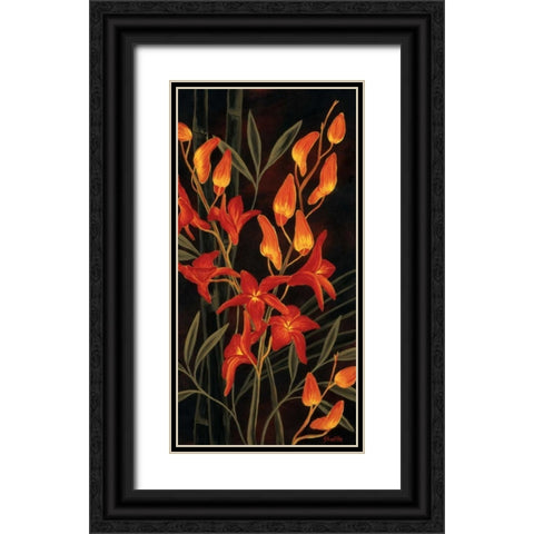 Tropical Glow Black Ornate Wood Framed Art Print with Double Matting by St. Amant, Yvette