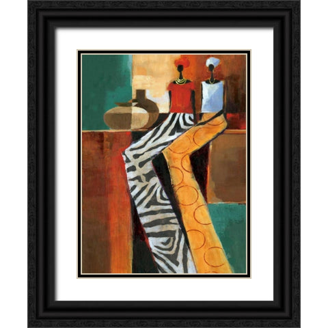 Harmony II Black Ornate Wood Framed Art Print with Double Matting by Mallett, Keith