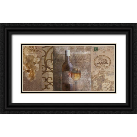 Vintage I Black Ornate Wood Framed Art Print with Double Matting by Mallett, Keith