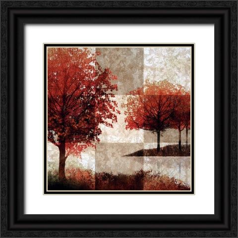 Elysian Fields Black Ornate Wood Framed Art Print with Double Matting by Mallett, Keith