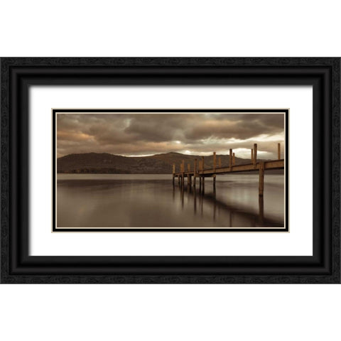 Peace of Mind Black Ornate Wood Framed Art Print with Double Matting by Frank, Assaf