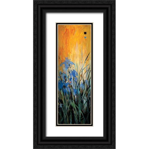 Golden Winged Garden II Black Ornate Wood Framed Art Print with Double Matting by Li-Leger, Don