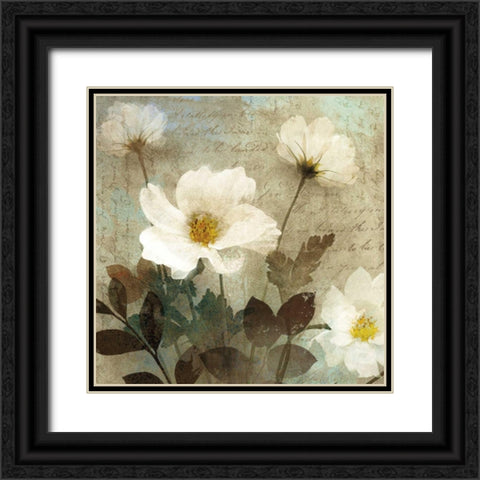 Anemone I Black Ornate Wood Framed Art Print with Double Matting by Mallett, Keith