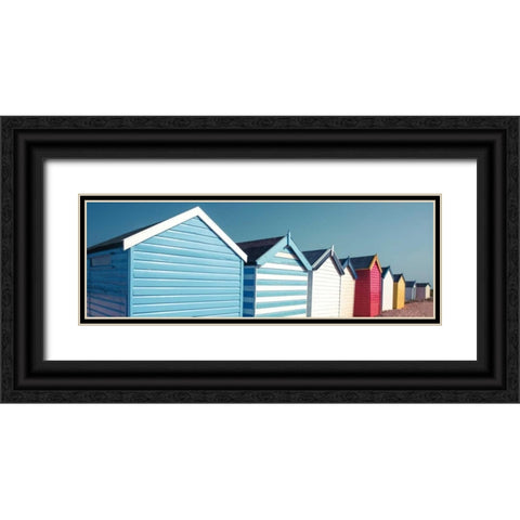 Beach Buddies Black Ornate Wood Framed Art Print with Double Matting by Frank, Assaf
