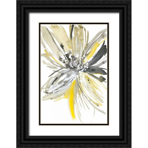 A Sunny Bloom Black Ornate Wood Framed Art Print with Double Matting by Meyers, Rebecca