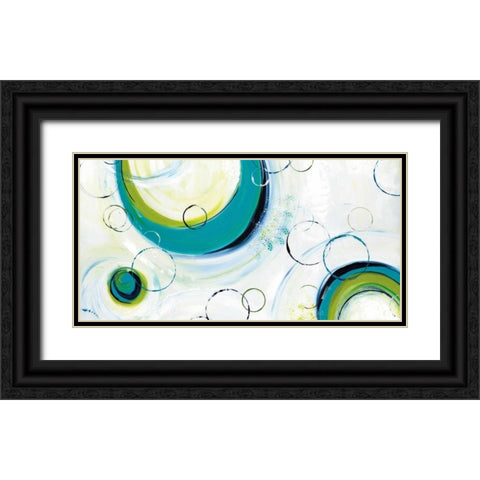 Satisfy My Soul Black Ornate Wood Framed Art Print with Double Matting by Hawkins, Julie