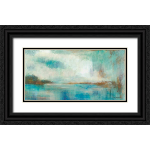 A Familiar Light Black Ornate Wood Framed Art Print with Double Matting by Parker, Karen Lorena