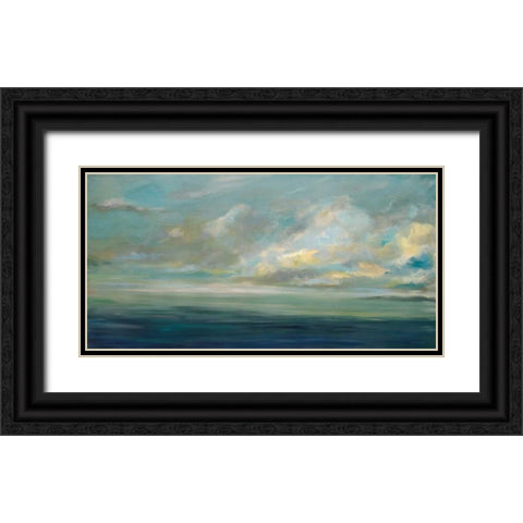 Shoreline Black Ornate Wood Framed Art Print with Double Matting by Parker, Karen Lorena