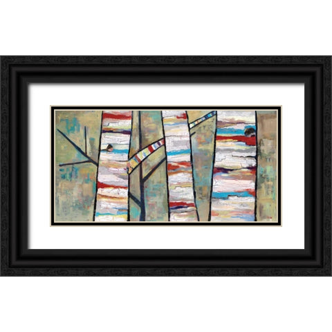 Converse Black Ornate Wood Framed Art Print with Double Matting by Swider, Staci