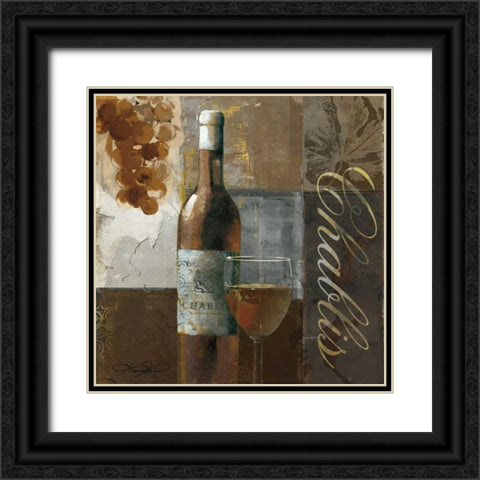 Chablis Black Ornate Wood Framed Art Print with Double Matting by Mallett, Keith