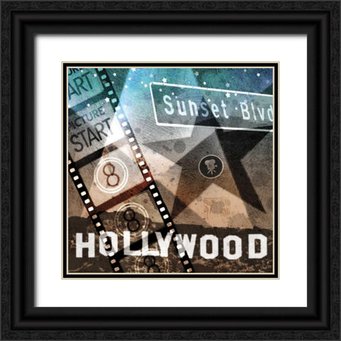 Sunset Blvd. Black Ornate Wood Framed Art Print with Double Matting by Mallett, Keith