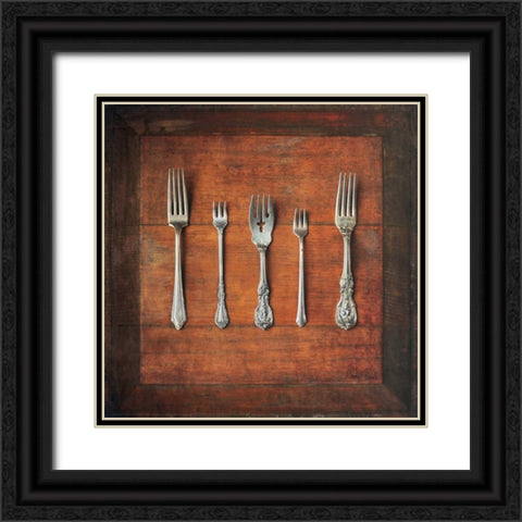 Meal Time I Black Ornate Wood Framed Art Print with Double Matting by Atria, Cristin