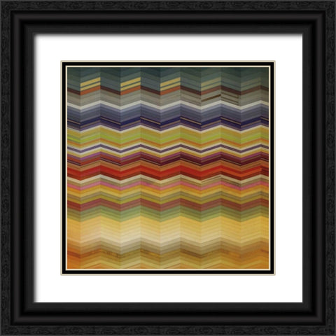 Color and Cadence I Black Ornate Wood Framed Art Print with Double Matting by Noah