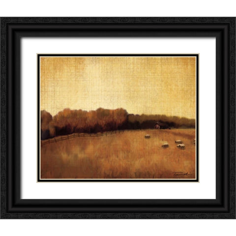 Open Range II Black Ornate Wood Framed Art Print with Double Matting by Venter, Tandi