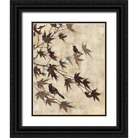 Maple Chorus I Black Ornate Wood Framed Art Print with Double Matting by Mallett, Keith