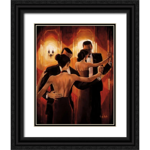 Tango Shop II Black Ornate Wood Framed Art Print with Double Matting by Biddle, Trish