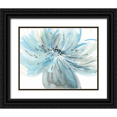 A Grand Bloom Black Ornate Wood Framed Art Print with Double Matting by Meyers, Rebecca