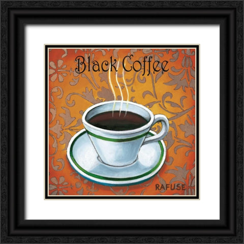 Black Coffee Black Ornate Wood Framed Art Print with Double Matting by Rafuse, Will