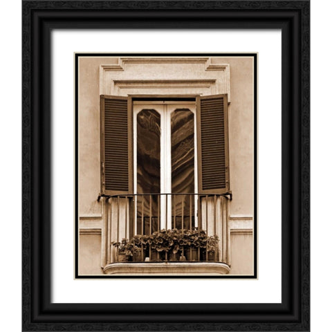 Italian Moments III Black Ornate Wood Framed Art Print with Double Matting by Maihara/Watt, Jeff/Boyce