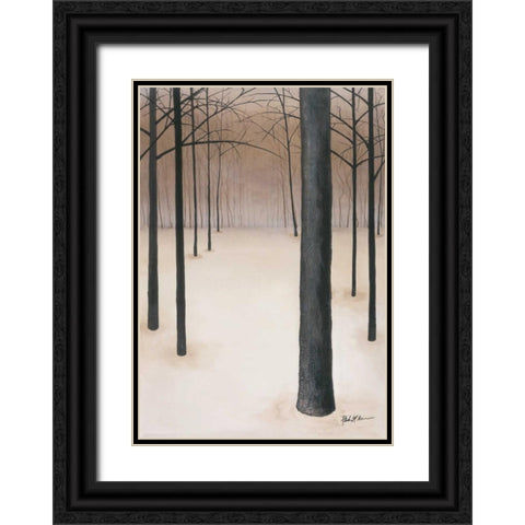 Stoic Black Ornate Wood Framed Art Print with Double Matting by St. Germain, Patrick