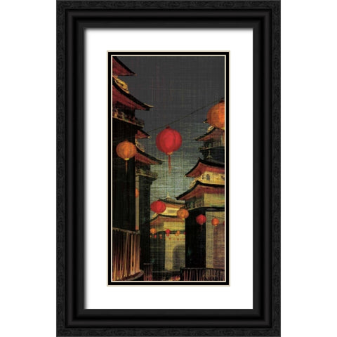 Lumiere I Black Ornate Wood Framed Art Print with Double Matting by Amori