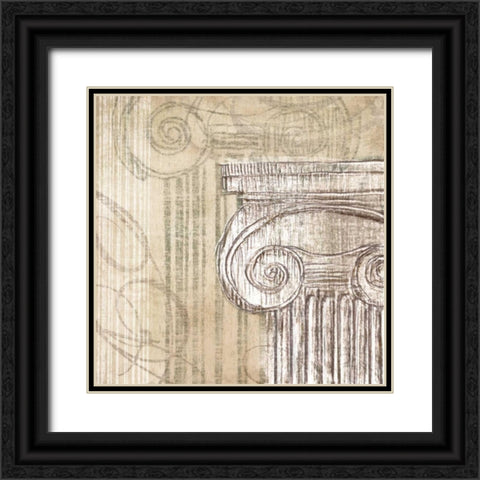Neoclassic I Black Ornate Wood Framed Art Print with Double Matting by Amori