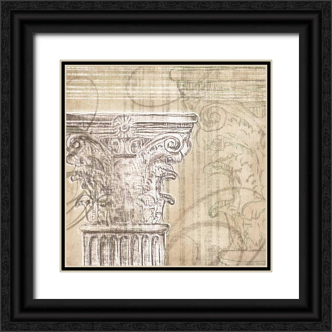 Neoclassic II Black Ornate Wood Framed Art Print with Double Matting by Amori