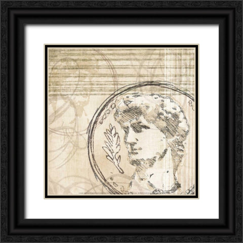 Neoclassic III Black Ornate Wood Framed Art Print with Double Matting by Amori