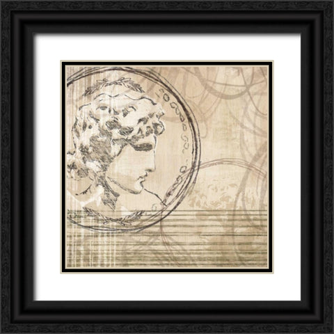 Neoclassic IV Black Ornate Wood Framed Art Print with Double Matting by Amori