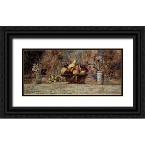 Bodegen Black Ornate Wood Framed Art Print with Double Matting by Dominguez, Goyo